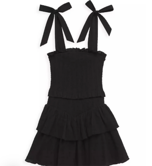 Black Junior Emerson Dress