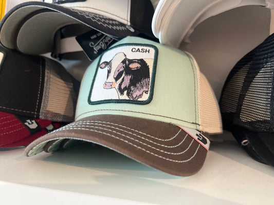 The Cash Cow Blue Trucker Hat - Goorin Bros