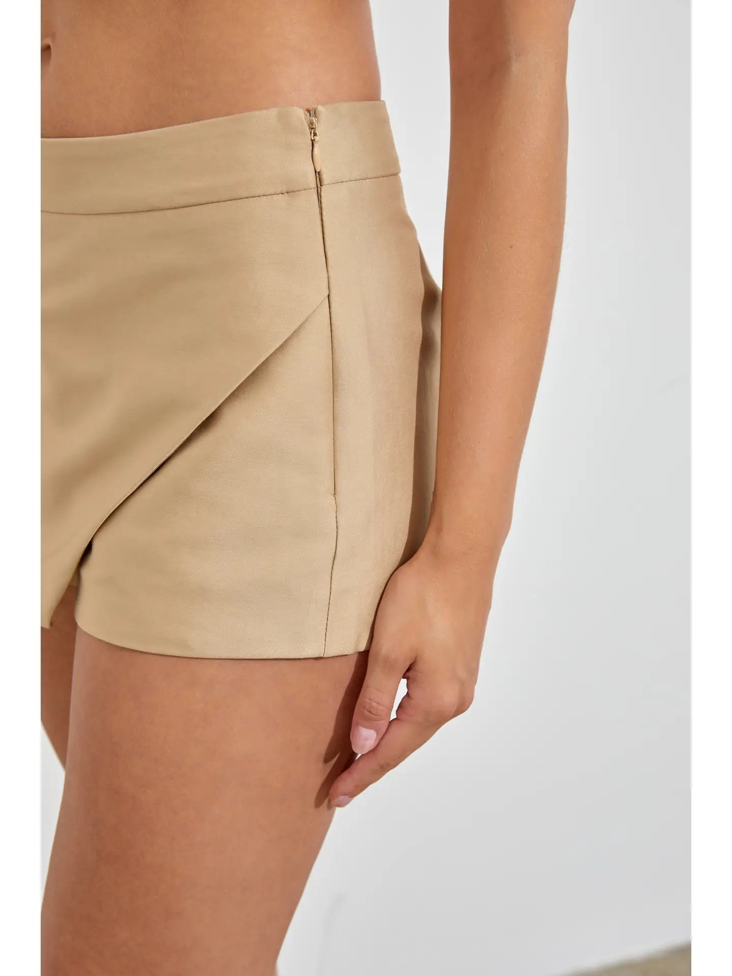 MS Beige Mini Skirt