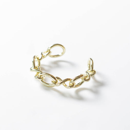 Large Gold Chain Cuff