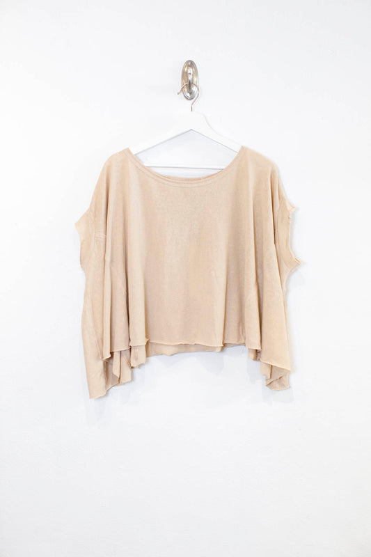 MS Taupe Unbalanced Top