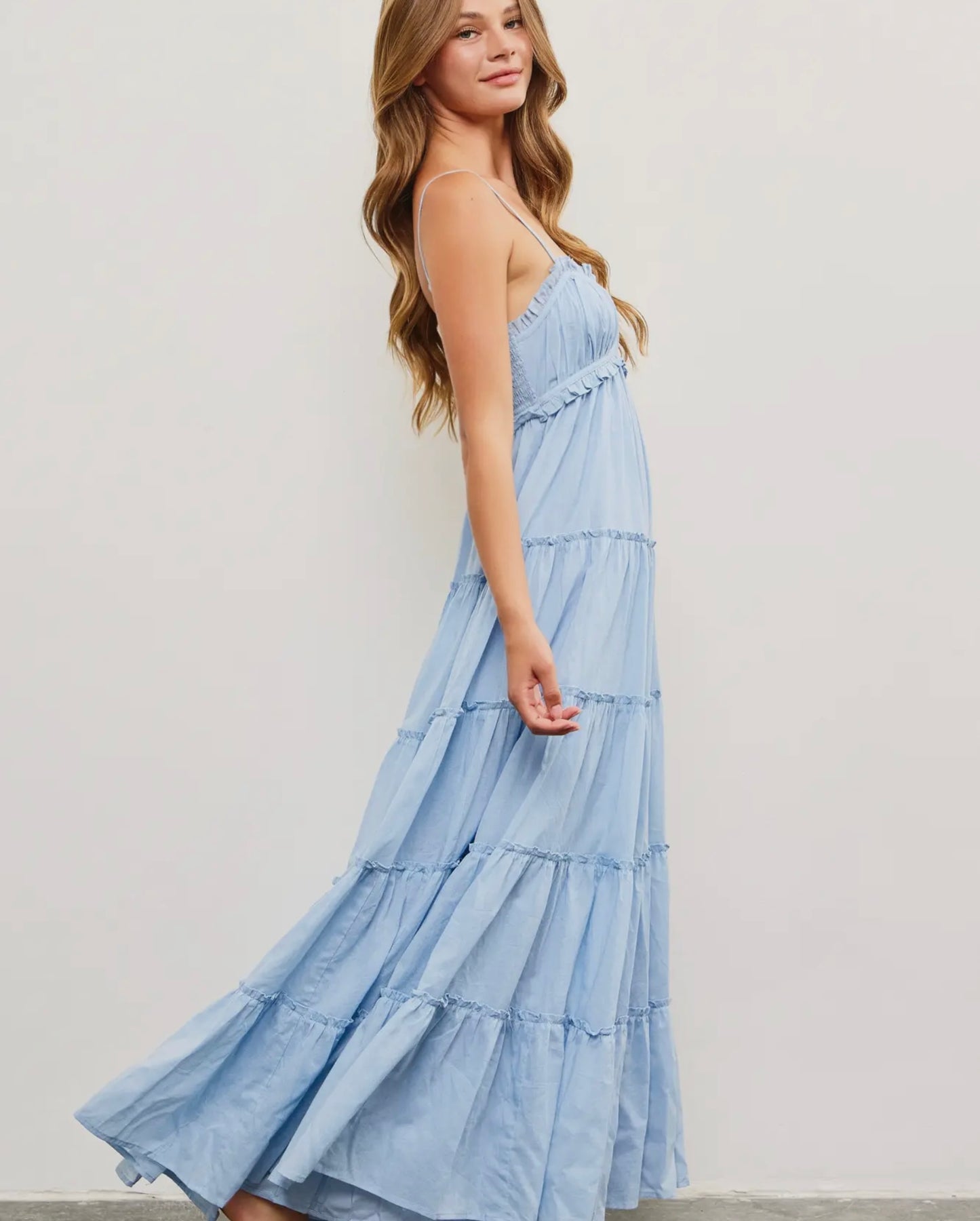 Baby Blue Ruffle Dress