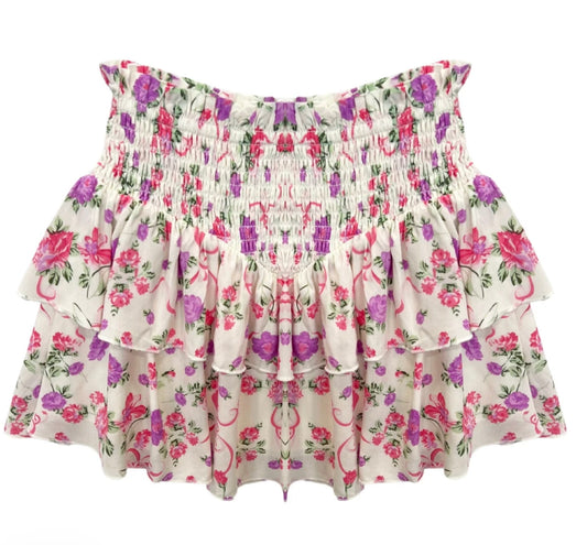 Brooke Skirt Pink Floral Tween