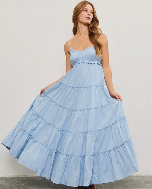 Baby Blue Ruffle Dress