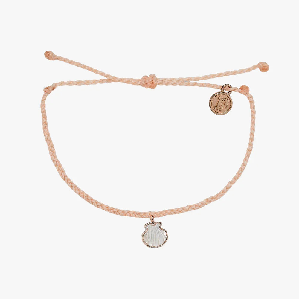 Pura Vida Real Shell Charm Rose Gold Bracelet – My Tribe Boutique