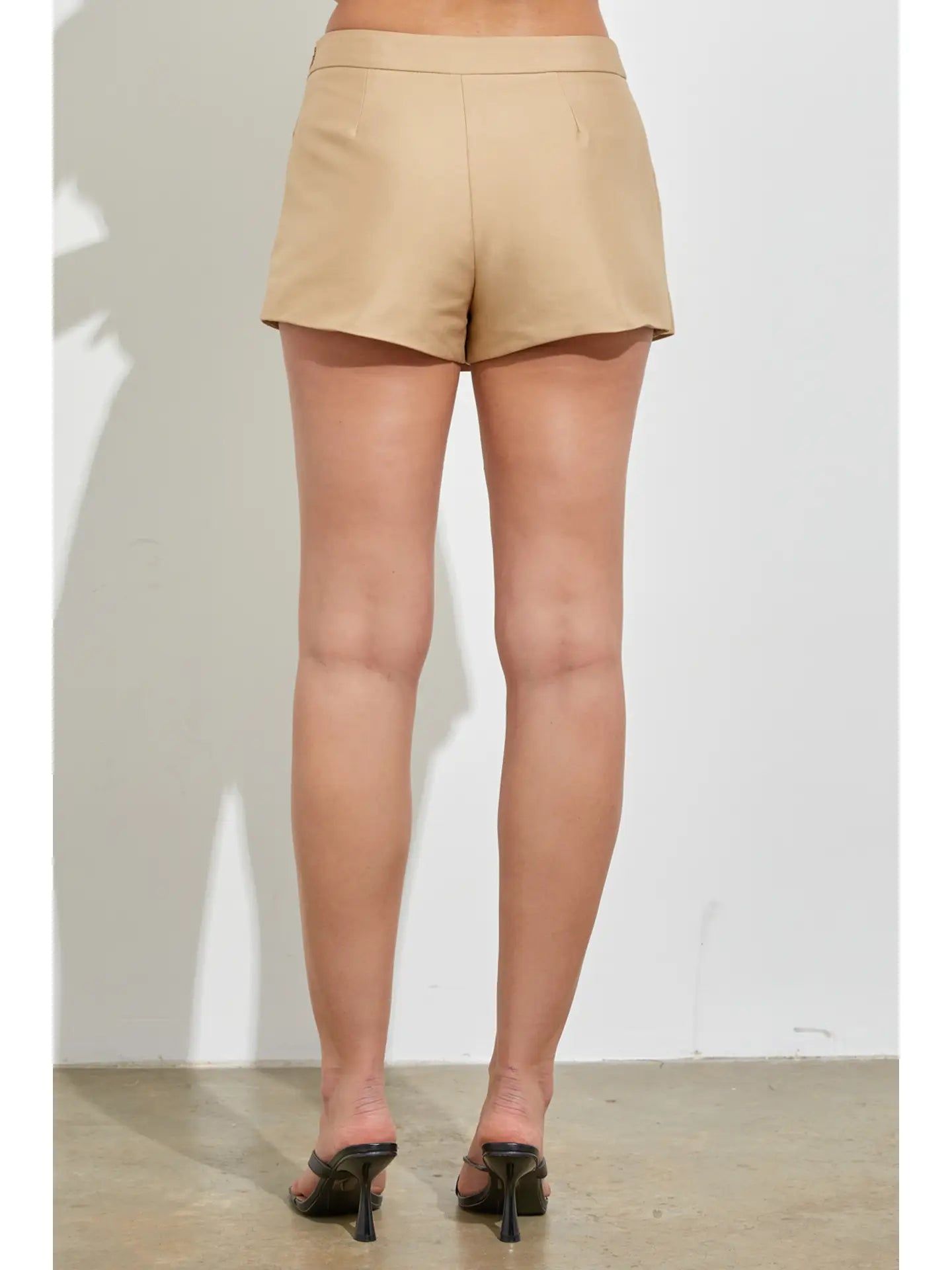 MS Beige Mini Skirt