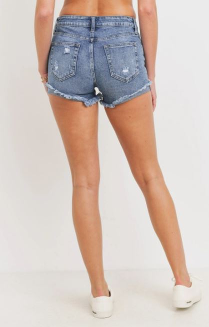 CUFFED SIDE SEAM SHORT - WOMEN