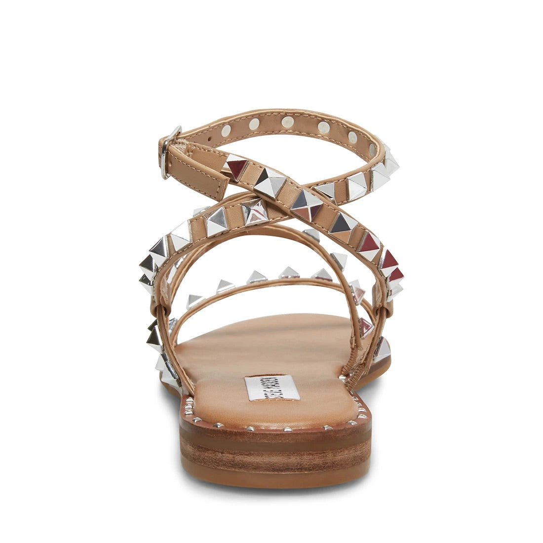 Steve Madden Travel Stud Sandal in Tan • Impressions Online Boutique