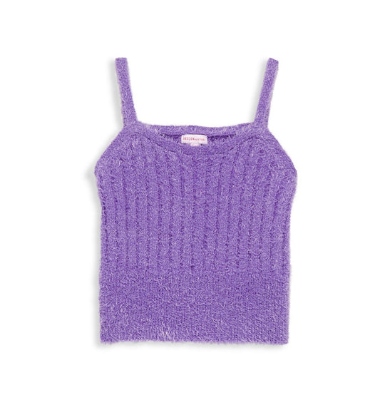 Lucky Eyelash Tank Top in Lilac